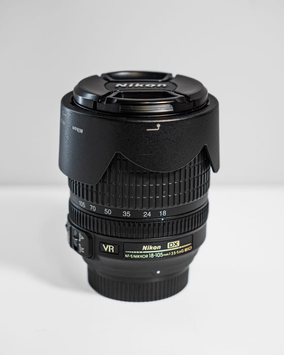 Nikon D7100 z 2 obietywami, 35mm 1.8 i 18-105mm 3.5-5.6