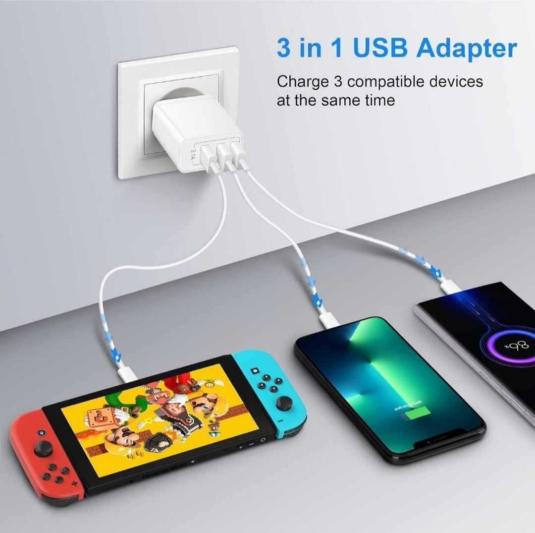 ARCCRA Ładowarka Multi-USB 15.5W z 3 Portami