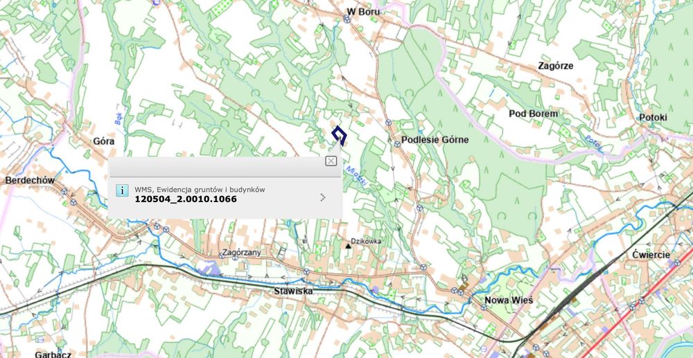 100 letni dom w malowniczej okolicy Zagórzany k. Gorlic z duża działka