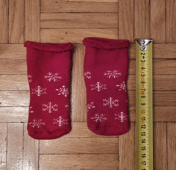 Skarpetki świąteczne czerwone jak nowe na święta unisex 50 - 68