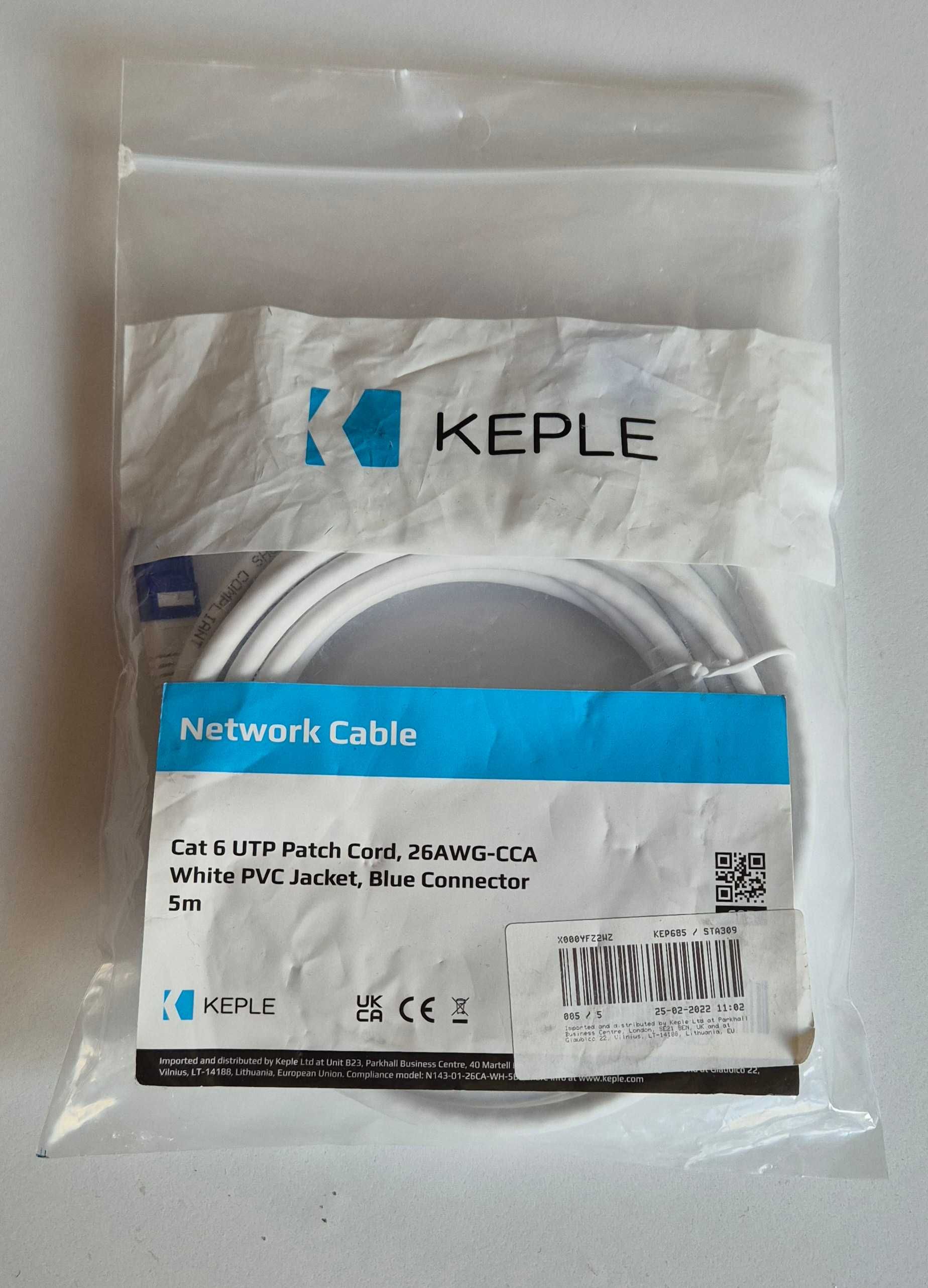 KEPLE Kabel sieciowy 5 m Kat 6