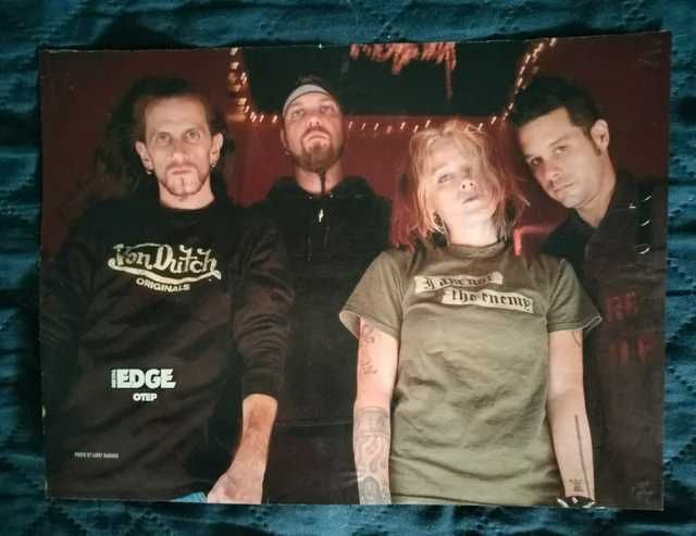 Póster A4 original da banda Otep – Início dos anos 2000