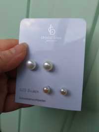Сережки срібні з перлинами