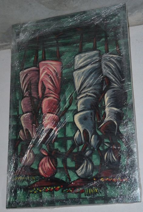 Tela Africana –Kitandeiras(Vendedoras de Rua ou de Mercado)-0,69x1,07