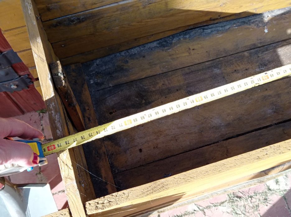 OKAZJA Donica drewniana 80x35x30 ogrodowa komplet 2 sztuki