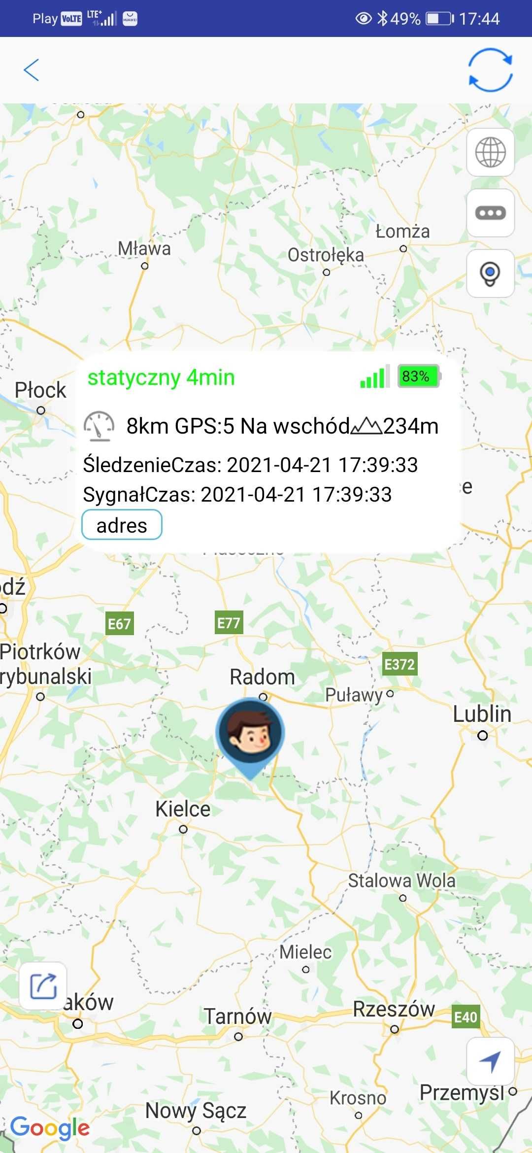 LOKALIZATOR GPS dla psa kota serwer obroża aplikacja