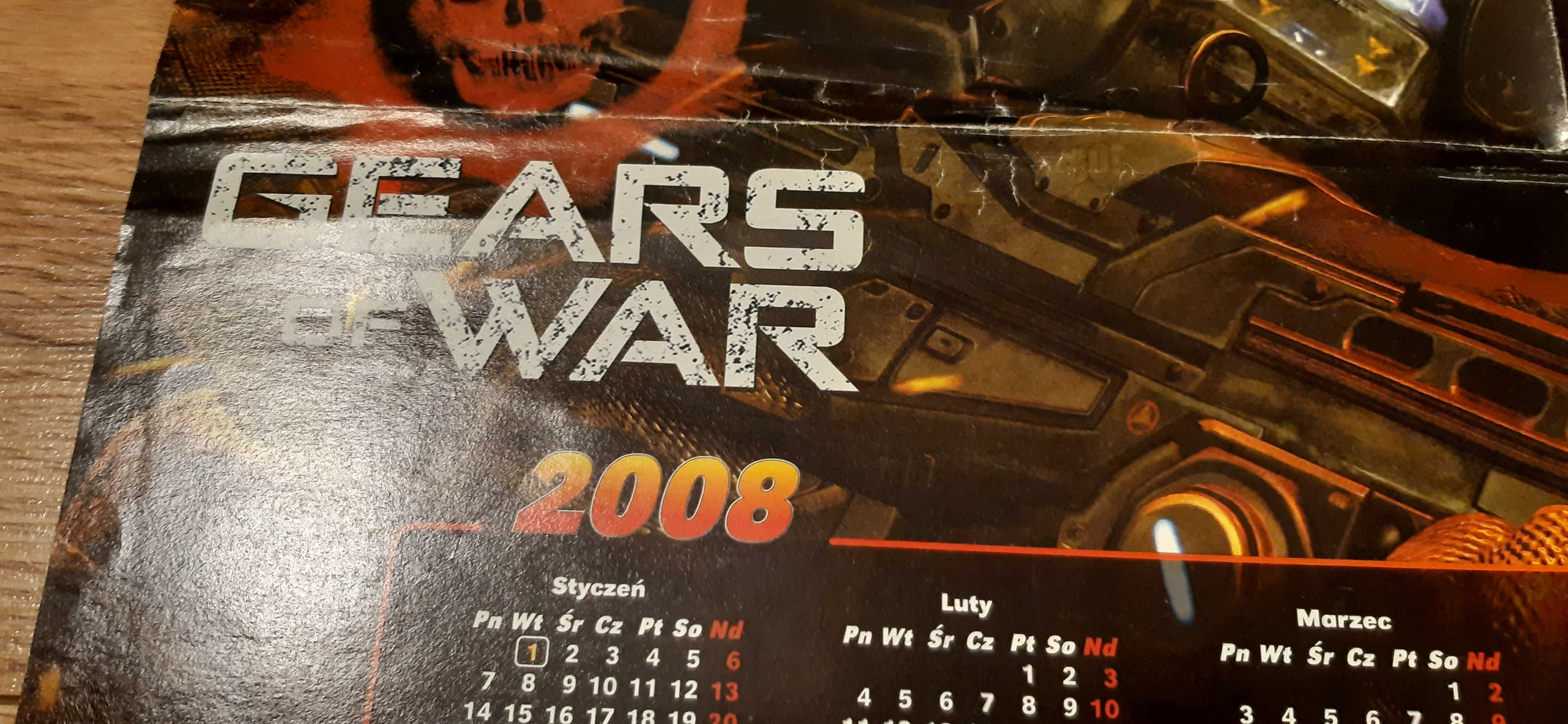 stary plakat kalendarz z gry conan gears of war unreal turnament 2008