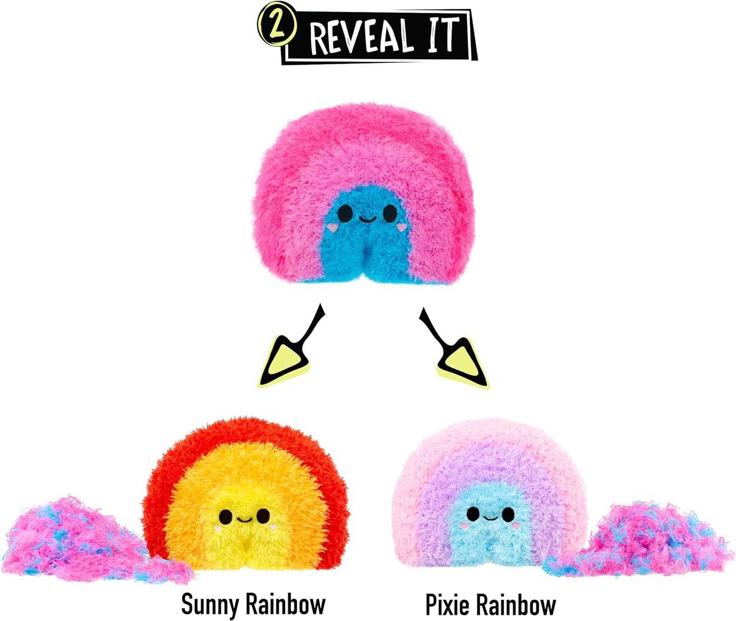 Fluffie Stuffiez Rainbow Small Collectible Feature Plush Плюш Веселка