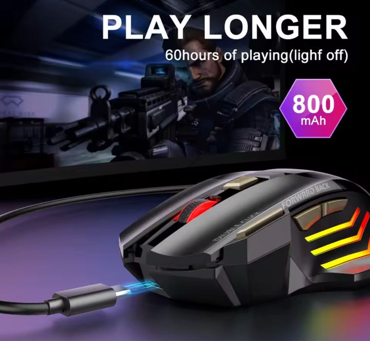 Компютерна Беспровідна Акумуляторна Блютуз Мишка