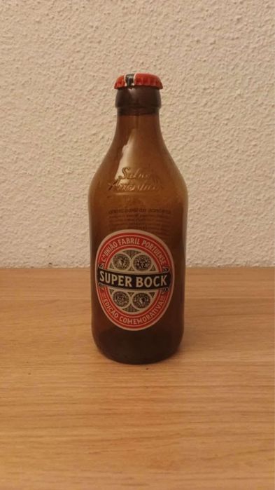 Garrafa super bock pirogravada