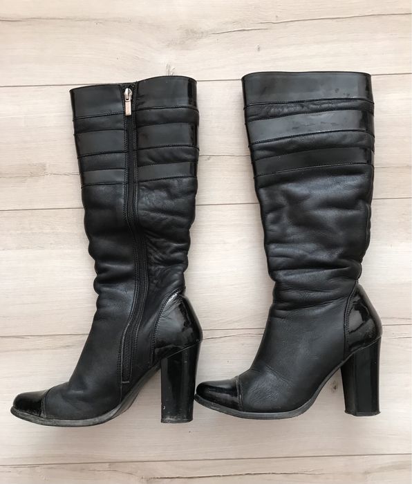 Шкіряні жіночі зимові сапожки, чоботи, сапоги 36 роз