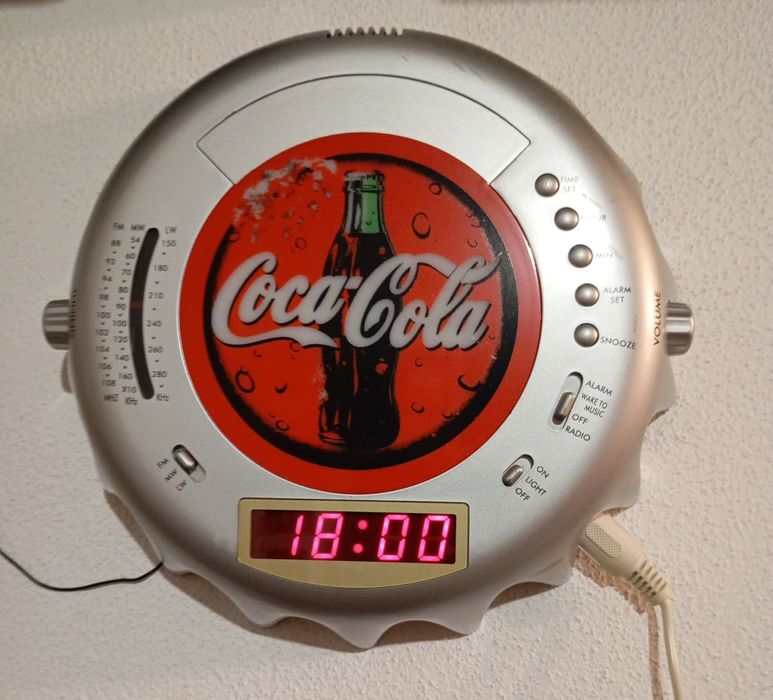 Relógio antigo da coca cola