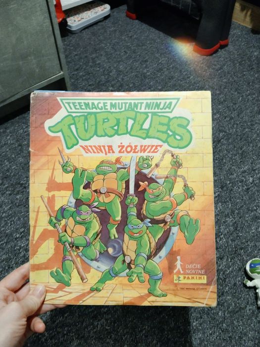 Album plus poster turtles ninja żółwie 1990r gratka dla kolekcjonerów