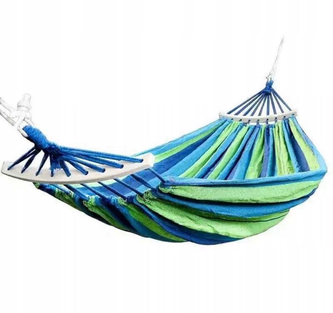 Wygodny HAMAK Wypoczynkowy DWUOSOBOWY XXL 270 x 150 cm Ogród Leżak