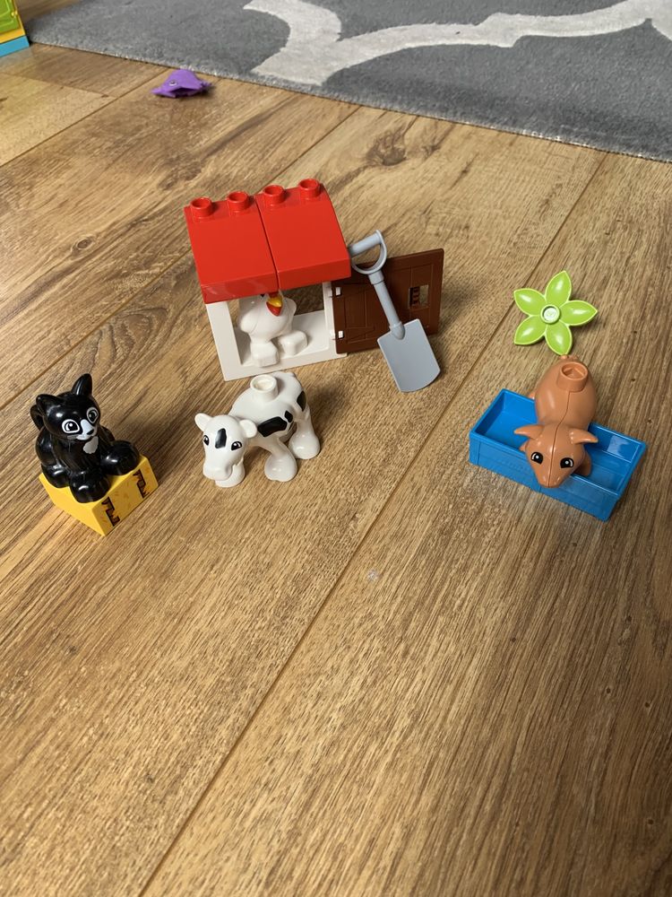 Lego Duplo Zwierzęta hodowlane + lokomotywa cyferkowq