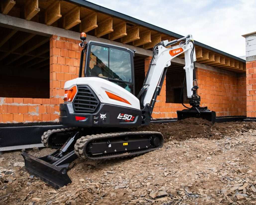 Minikoparka wynajem Bobcat usługi z operatorem/bez Warszawa i okolice