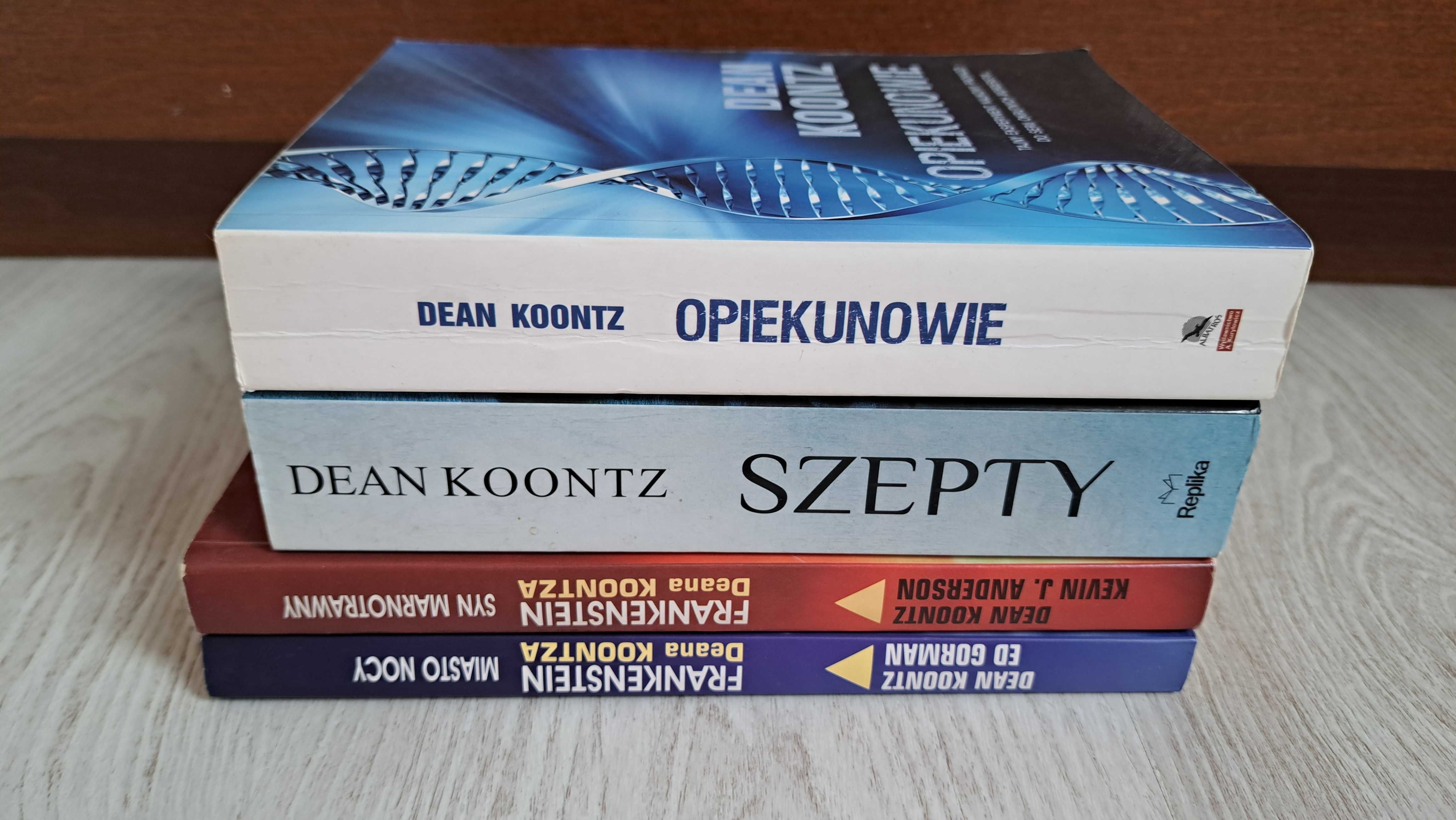 4x Dean Koontz Opiekunowie + Frankenstein Syn marnotrawny + Szepty