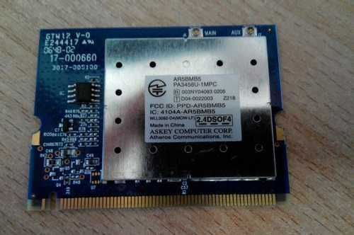 Wi-Fi адаптер Mini PCI Atheros AR5BMB5 (b/g)