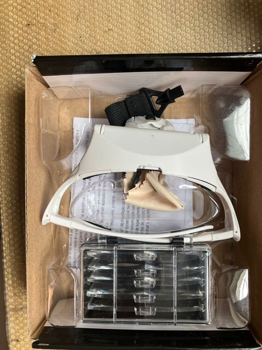 Lupa de cabeça com iluminação LED
