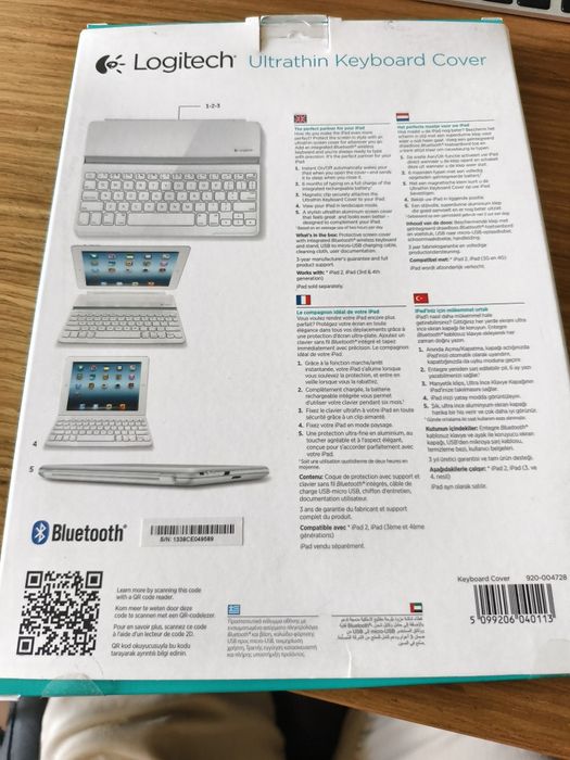 Klawiatura do iPada Logitech Ultrathin Keyboard Cover (bezprzewodowa)