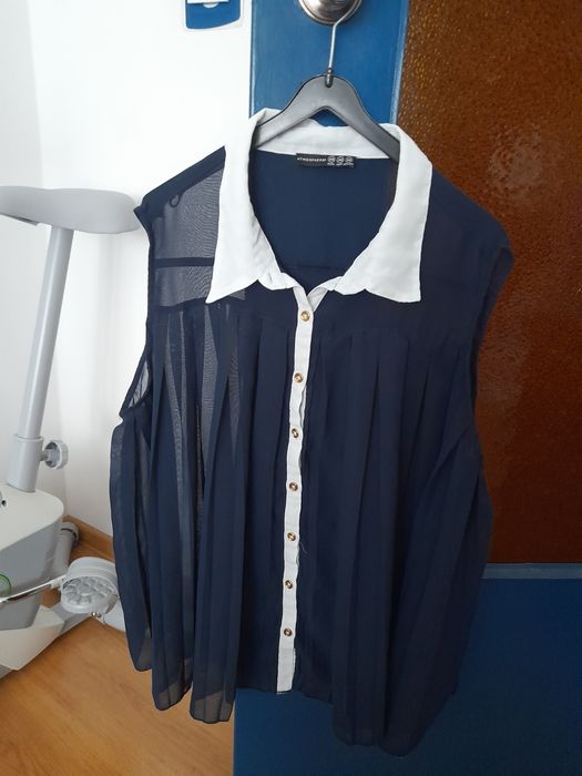 bluzka koszula tiulowa 48 4xl