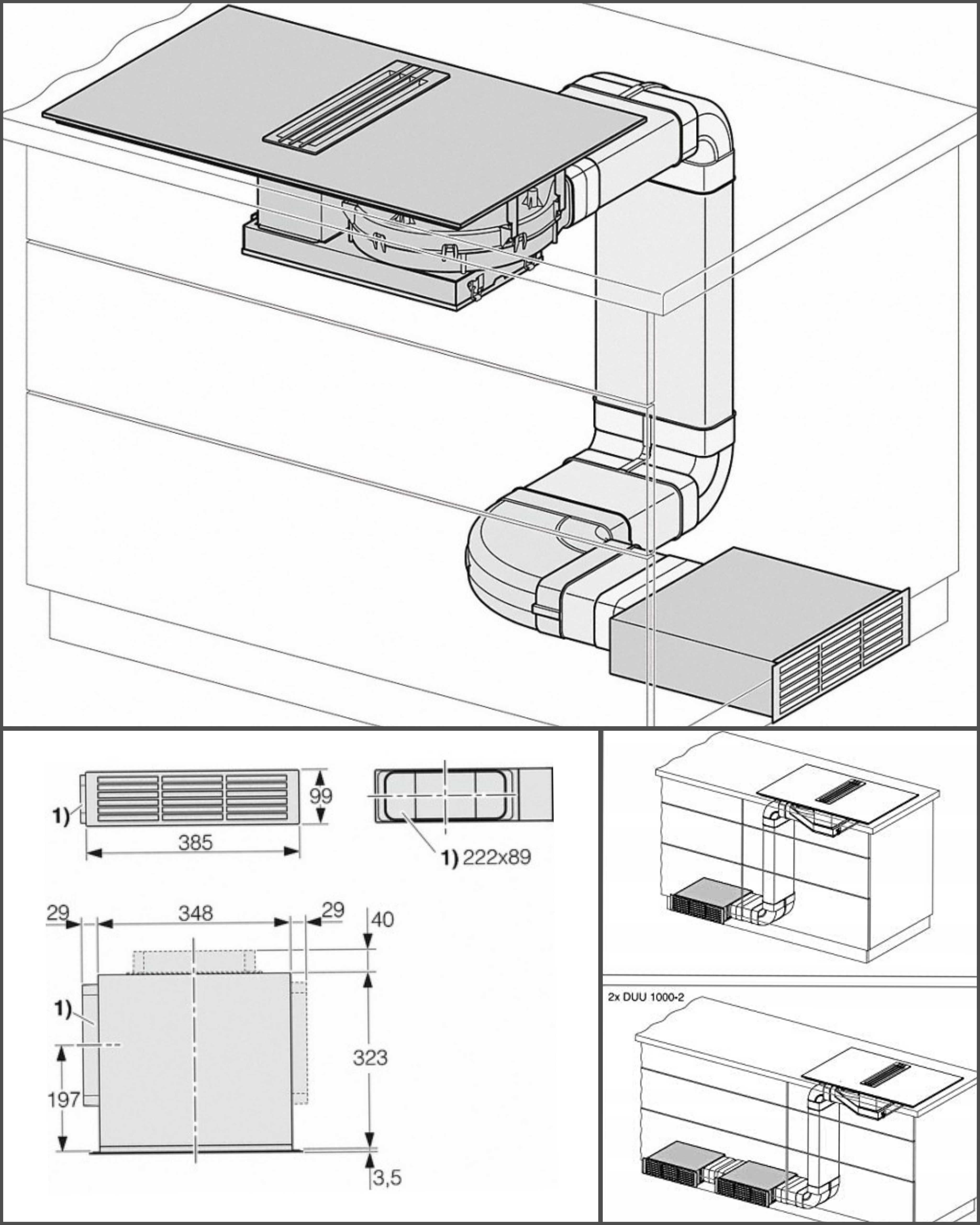 Варочная индукционная плита со встроенной вытяжкой MIELE KMDA 7774