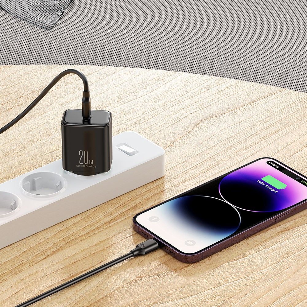 Ładowarka sieciowa USB Typ C 20W Joyroom + kabel Typ C - Lightning