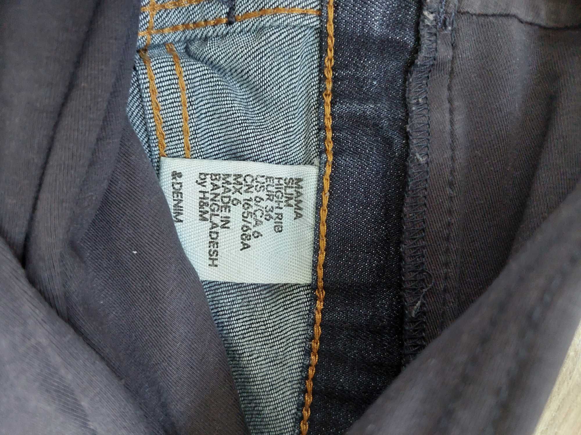Spodnie ciążowe jeansy H&M 36