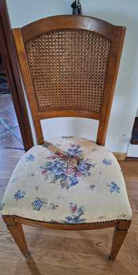 Krzesło w róże angielskie  SELVA x 6 szt