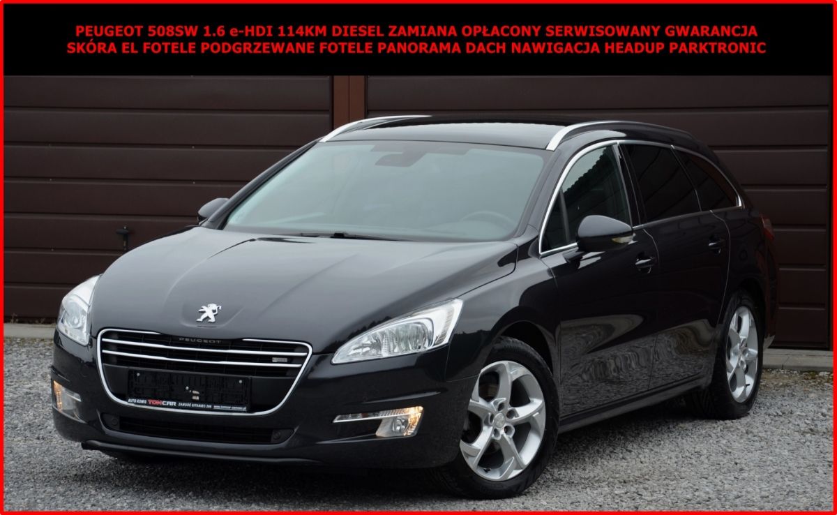 Peugeot 508 SW 1.6 e-HDI 114KM Zamiana Opłacony Serwis Navi Panorama