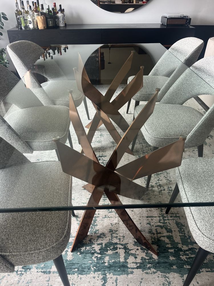 Mesa jantar LasKasas TWISTED Cor bronze