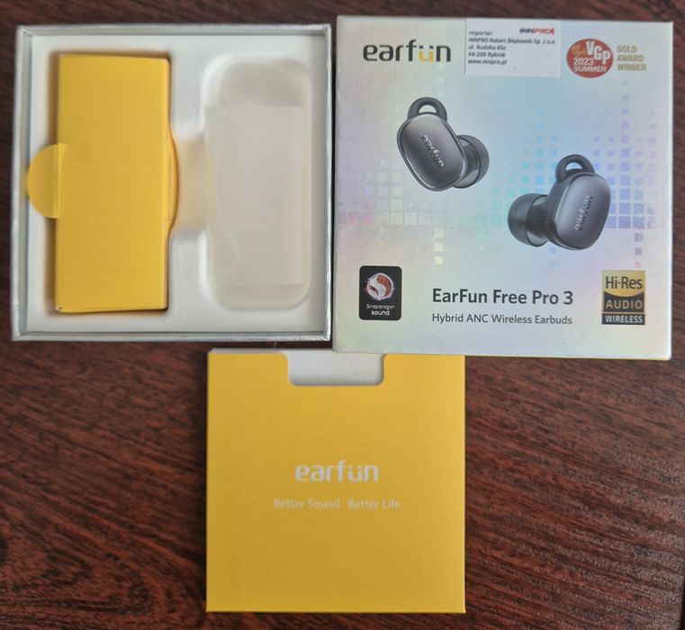 Earfun Free Pro 3 TWS gwarancja do listopada 2026
