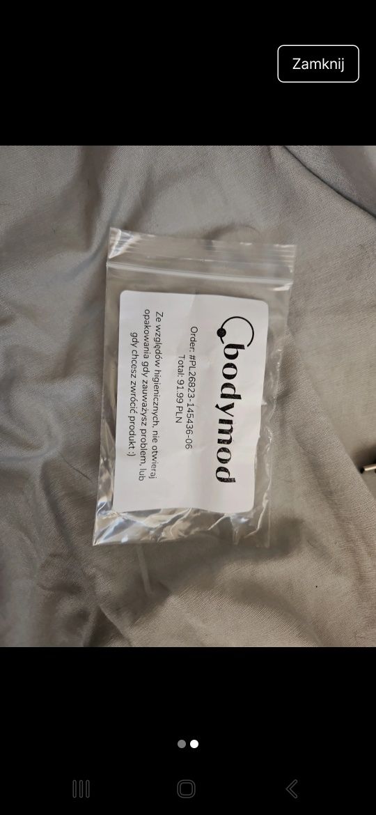 Aplikator biżuterii kolczyków piercingu Bodymod