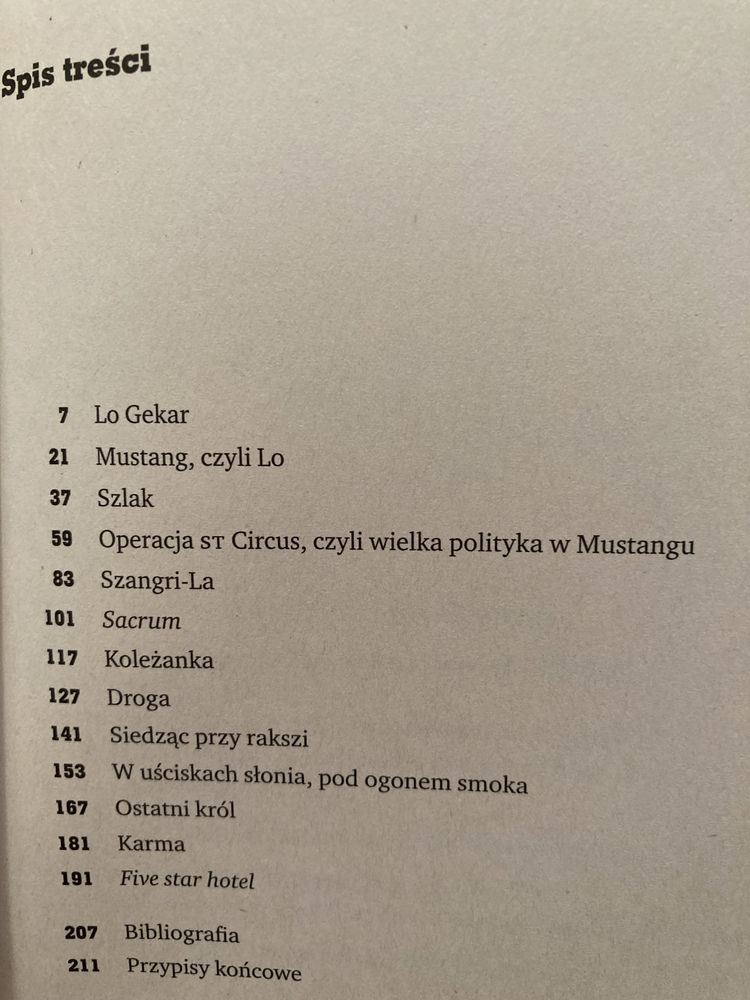 Biała skała.W głąb krainy Inków.Daleko.Buddyjskie królestwo Mustangu”