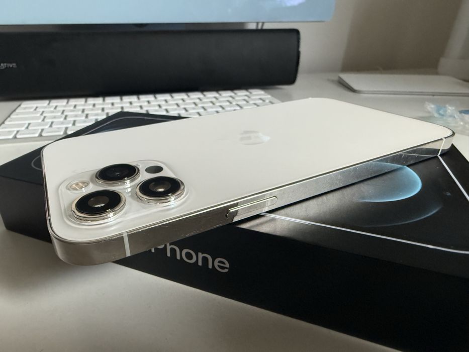 iPhone 12 Pro Max 512gb Silver Idealny Bateria 100%