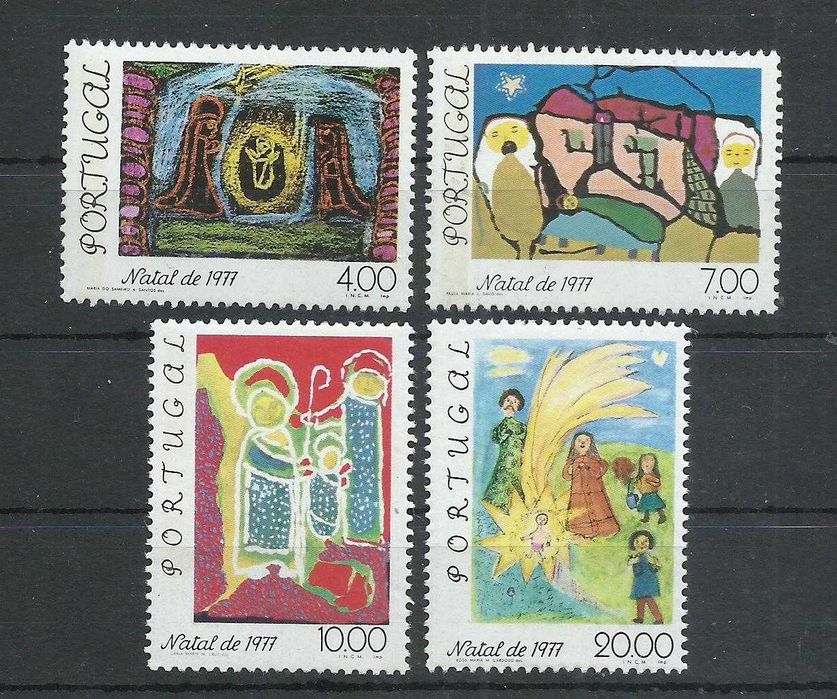 Selos portugueses – Ano 1977 completo, 40 selos - novos