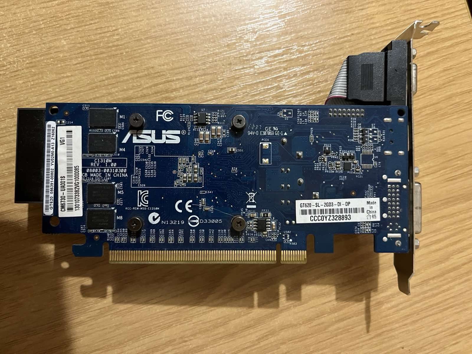 Видеокарта ASUS GeForce GT620 sl 2GB, 64bit, DDR3