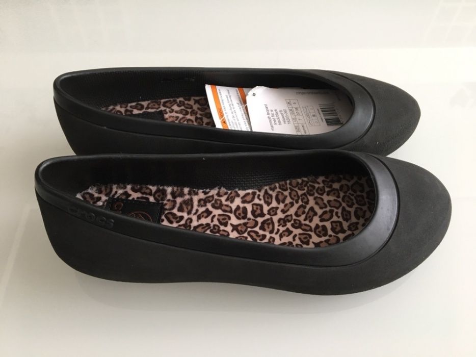 Mammoth Leopard Flat Crocs, 38 р.