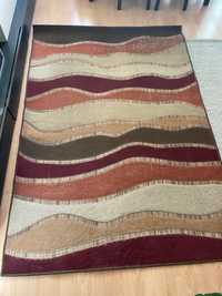 Ładny dywan 160x220 cm nowoczesny kolory ziemii