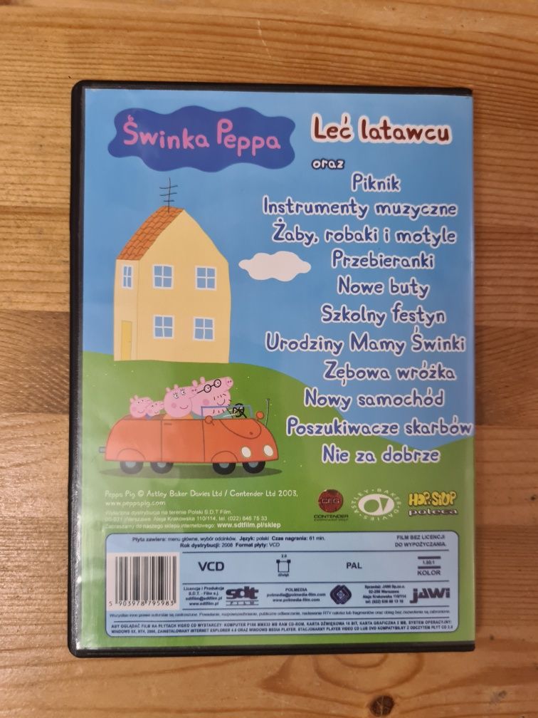 Świnka Peppa Leć latawcu płyta VCD bajka mini mini ~