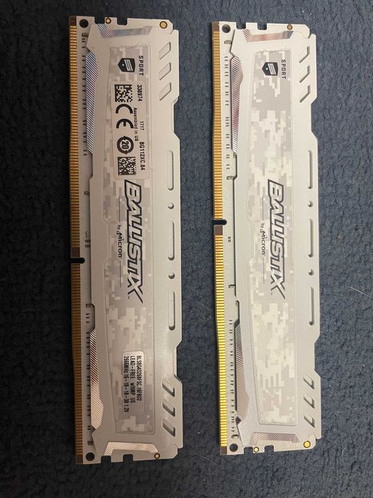 Pamięć RAM Crucial 8GB (2x4GB) 2666MHz CL16 Ballistix Sport LT CL16