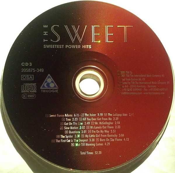 3CD The Sweet – Sweetest Power Hits Фирма