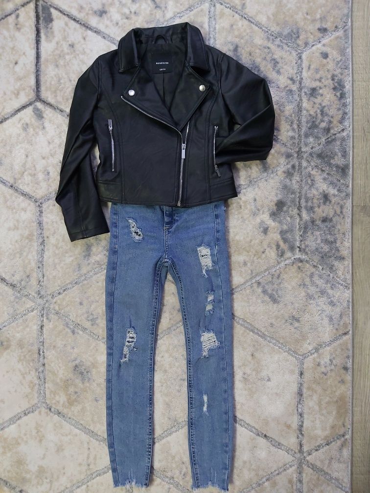 Круті джинси на дівчинку р.140