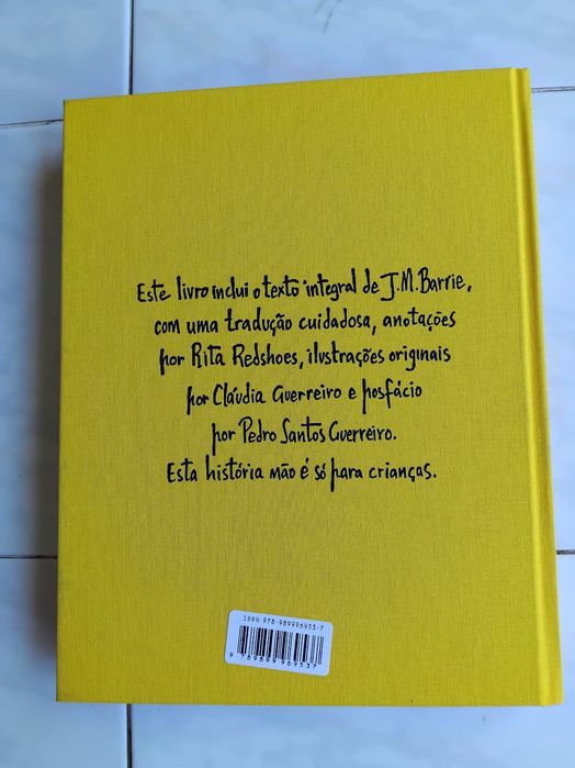 LIVRO JUVENIL/INFANTIL DE COLECÇÃO - "PETER PAN" DE J. M. BARRIE