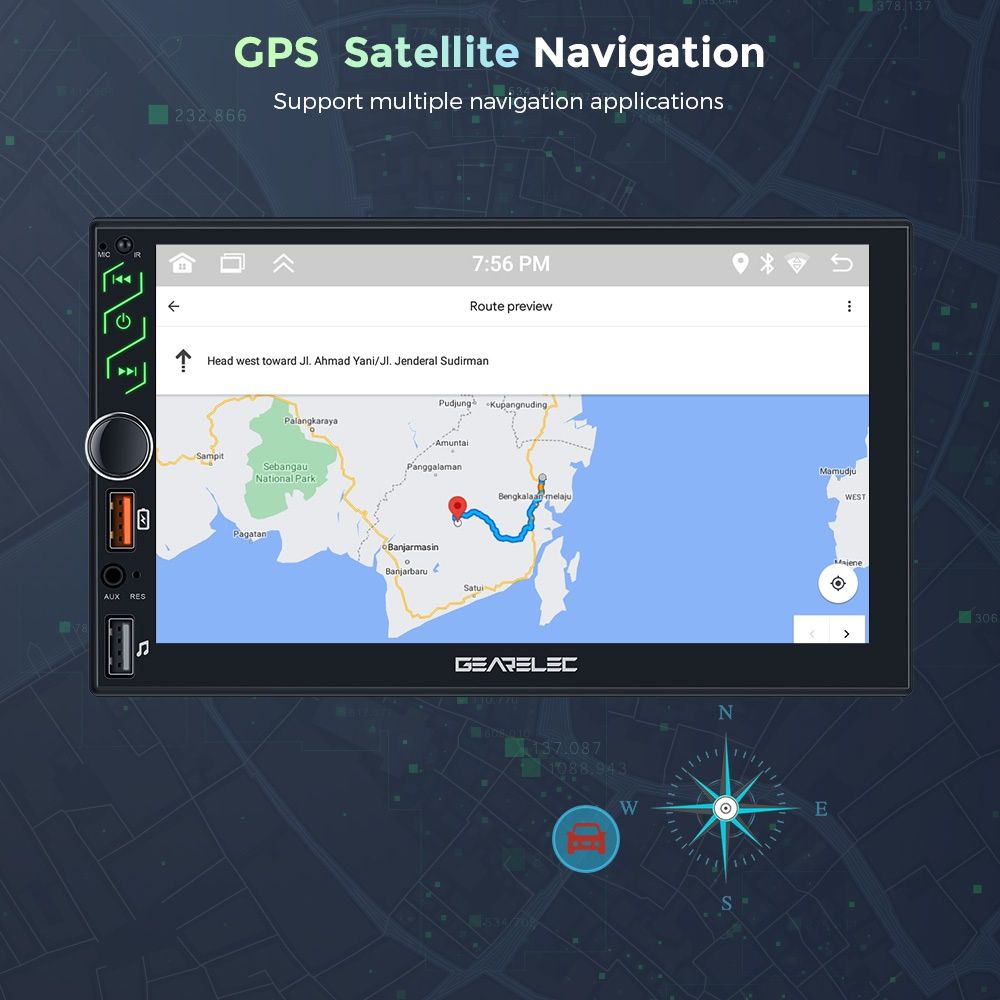 Radio Nawigacja 2din  Android 2/32gb Carplay, Android Auto