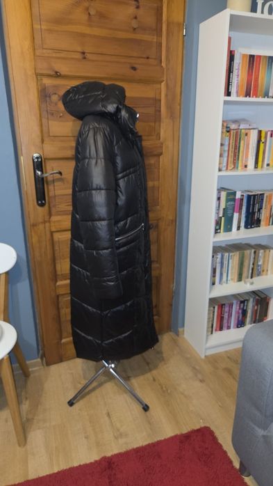 Ochnik płaszcz długa kurtka M czarny kolor