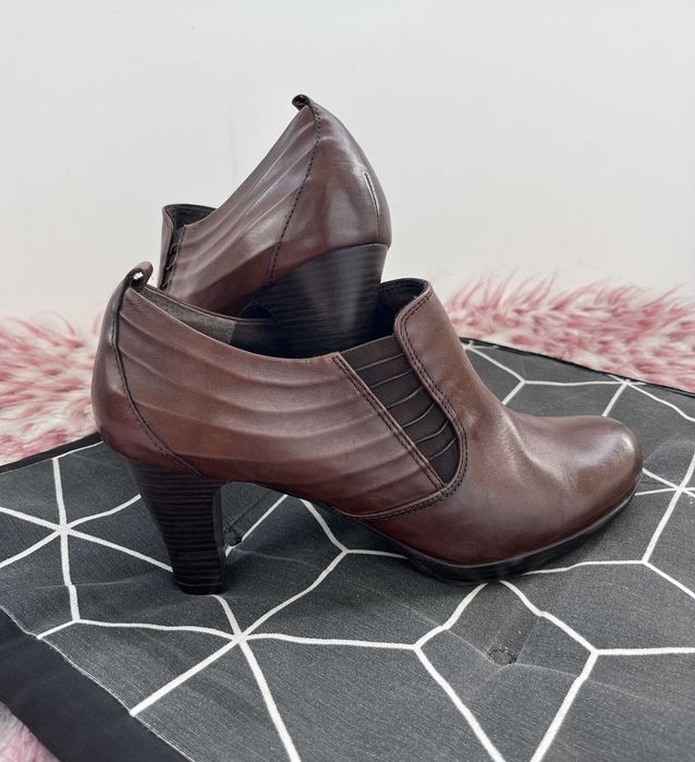 Botki do kostki skórzane Tamaris rozm. 41