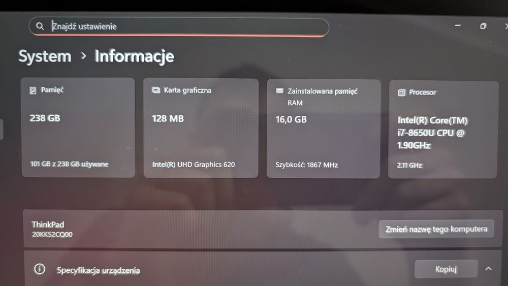 Lenovo ThinkPad X1 Tablet Gen3 Intel I7 16gb
