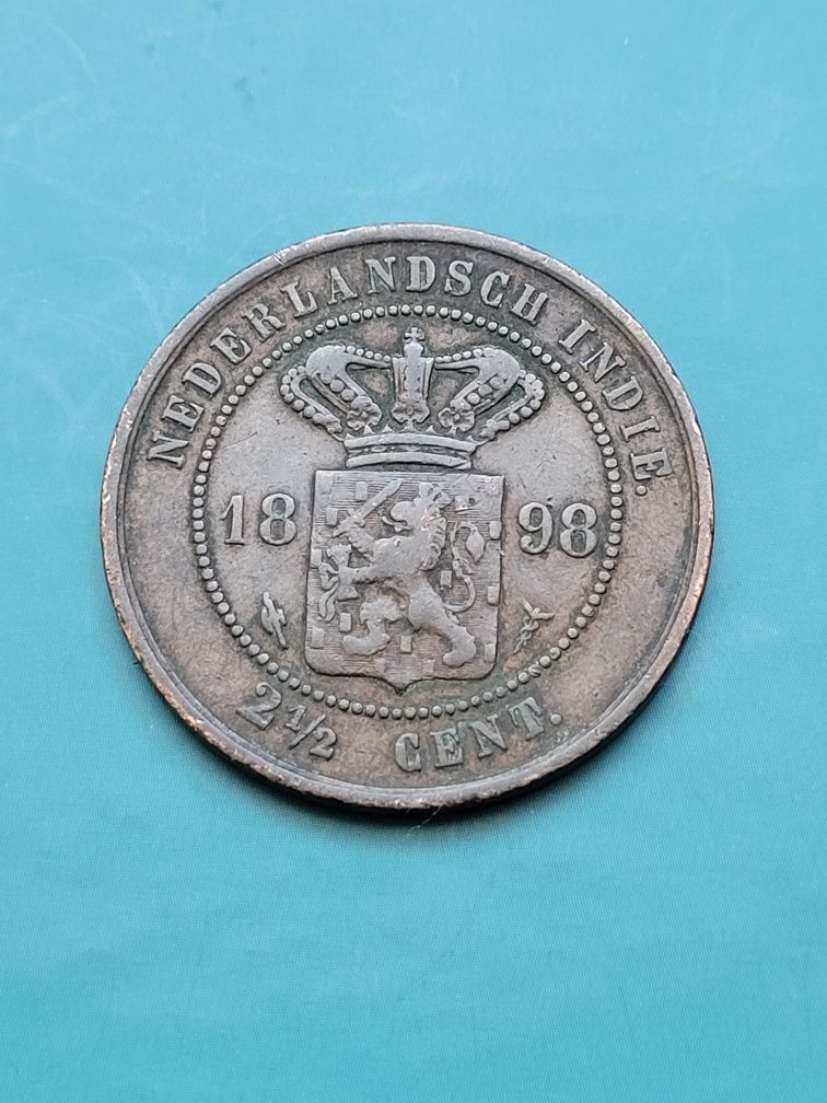 Moneta 2½ Centa - Król Wilhelm IIl - Wschodnie Indie Holenderskie