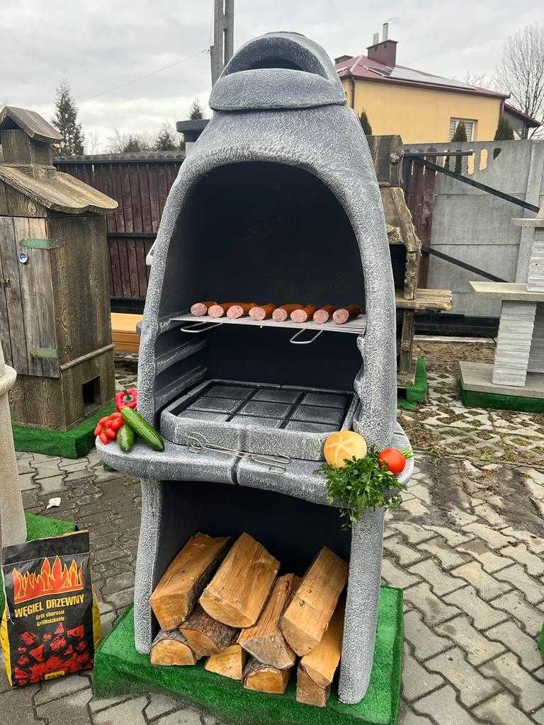 Grill betonowy węglowy do ogrodu grille Styrobud Górno